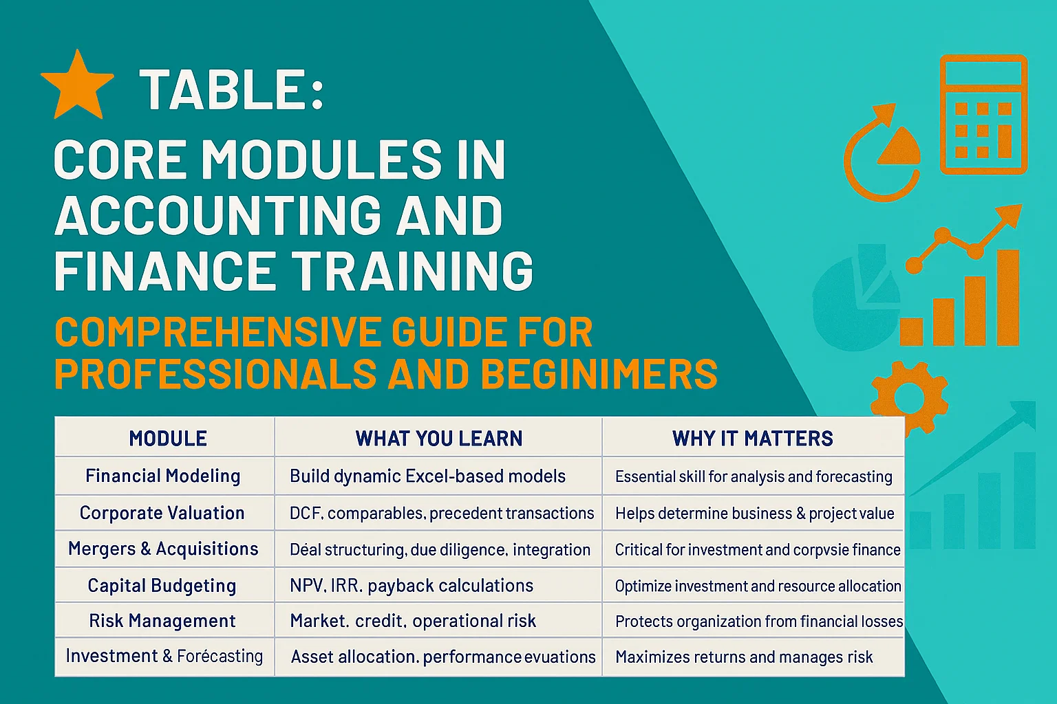 Accounting and Finance Training